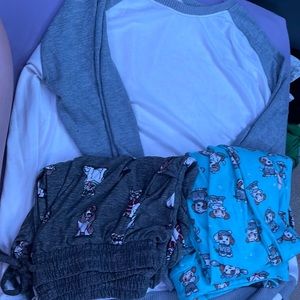 Christmas pj set with an extra pair of comfy pants